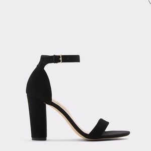 ALDO Jerayclya Black Suede Size 9 heels